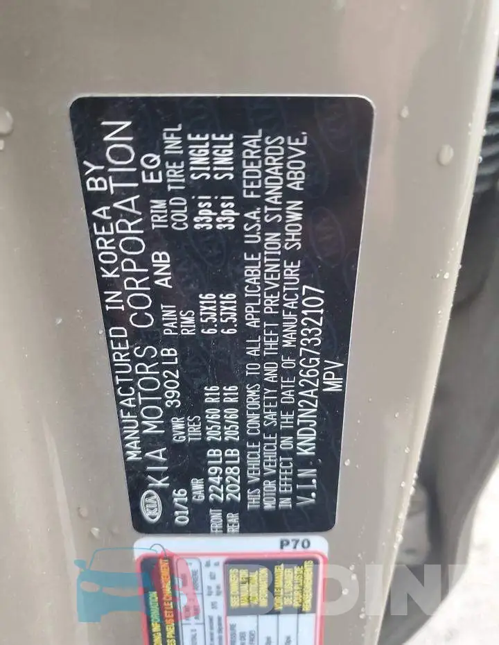KNDJN2A26G7332107 Photo# 12