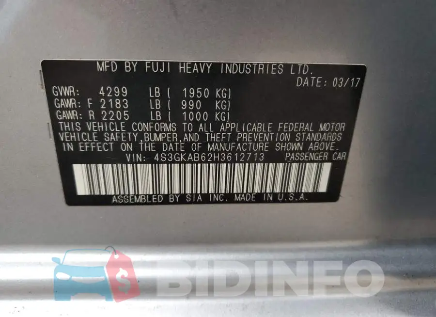 4S3GKAB62H3612713 Photo# 12