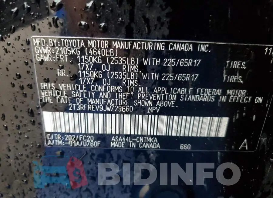 2T3RFREV9JW729660 Photo# 13