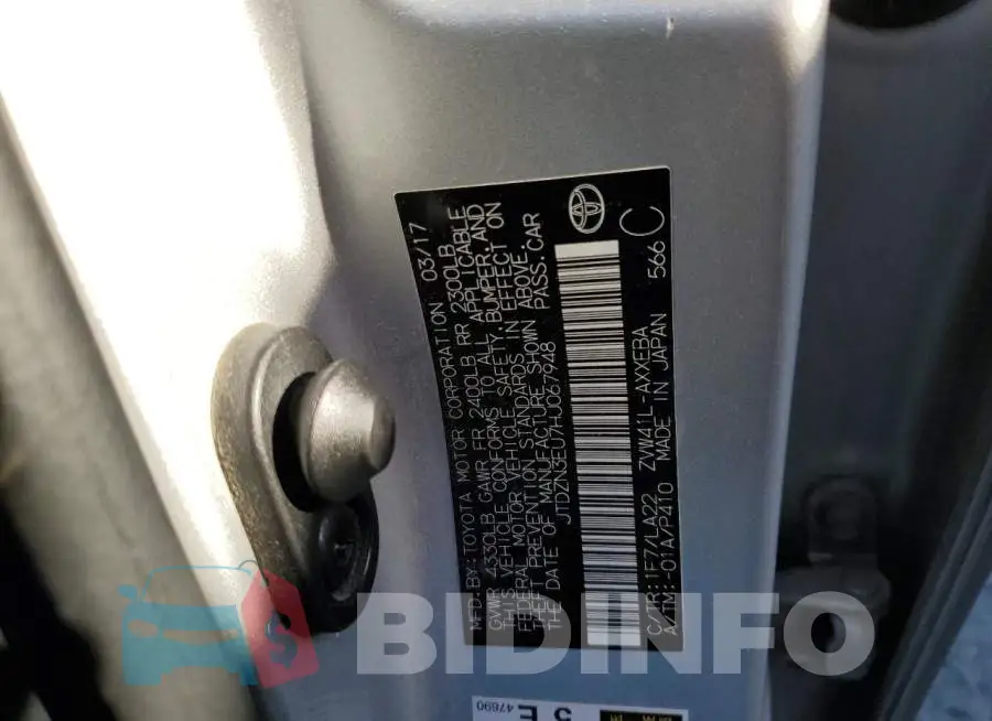 JTDZN3EU7HJ067948 Photo# 12