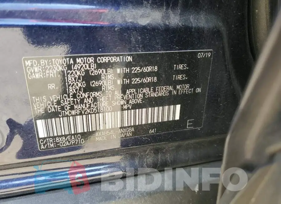 JTMDWRFV2KD518100 Photo# 13