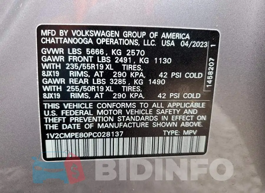 1V2CMPE80PC028137 Photo# 14