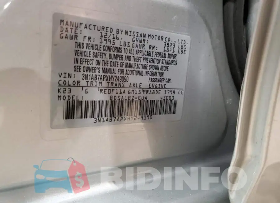 3N1AB7APXHY249090 Photo# 12