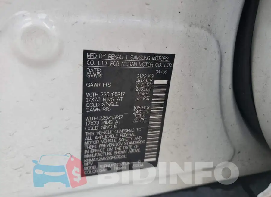 KNMAT2MV2GP691241 Photo# 13