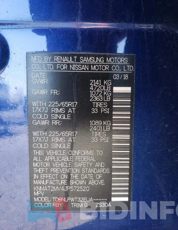 KNMAT2MV4JP572520 Photo# 12