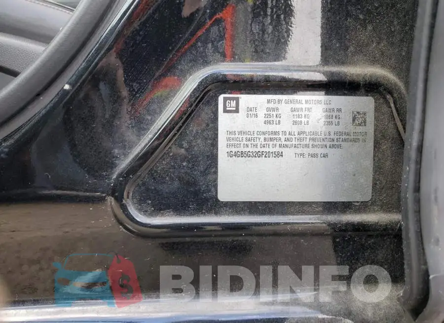 1G4GB5G32GF201584 Photo# 13