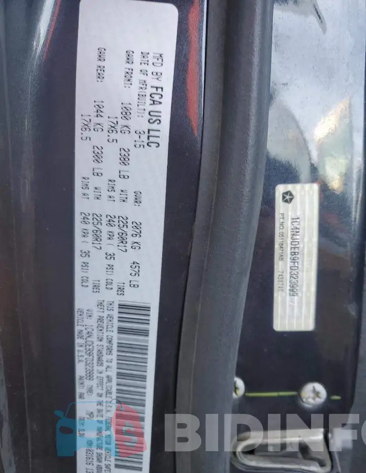 1C4NJDEB9FD323999 Photo# 13