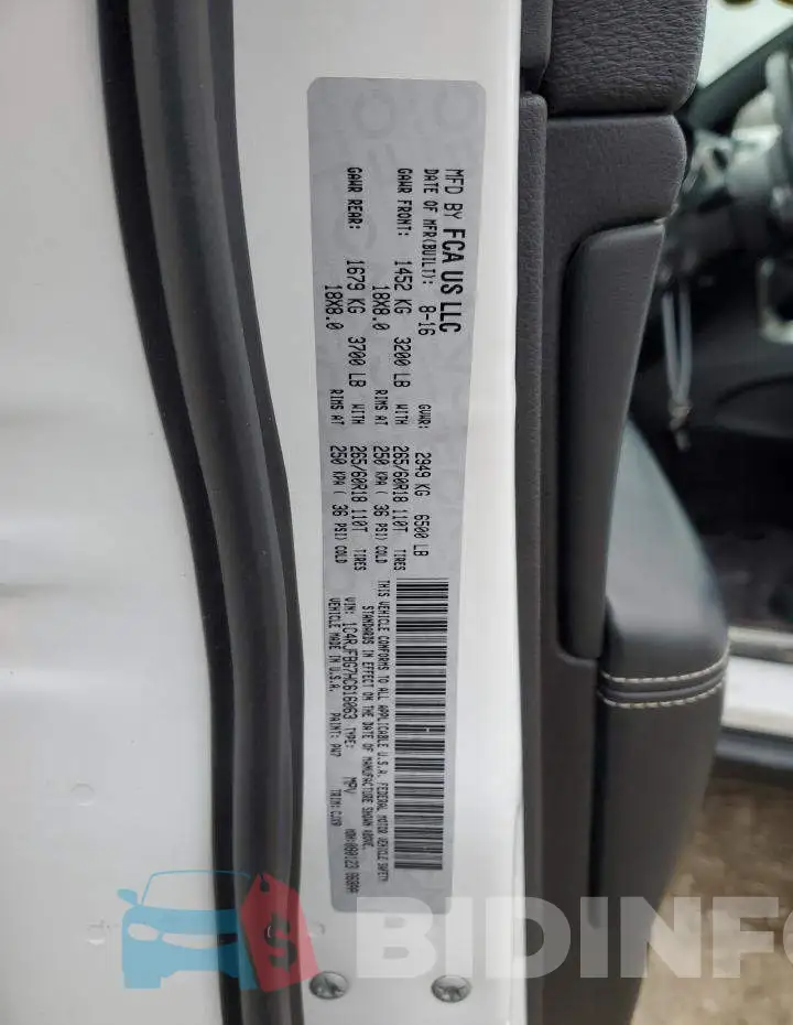 1C4RJFBG7HC616063 Photo# 12