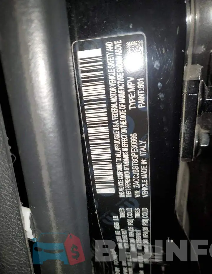 ZACCJBBT8GPE30666 Photo# 12