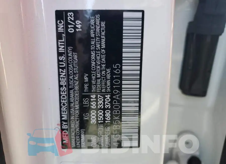 4JGFB5KB0PA910165 Photo# 12