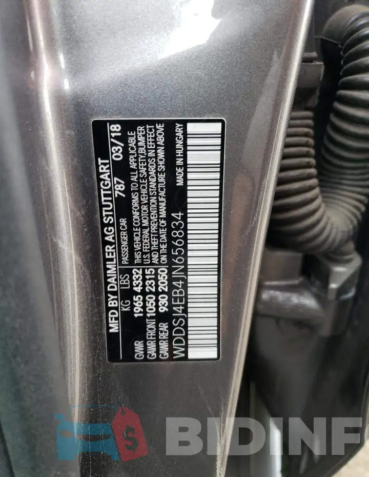 WDDSJ4EB4JN656834 Photo# 12