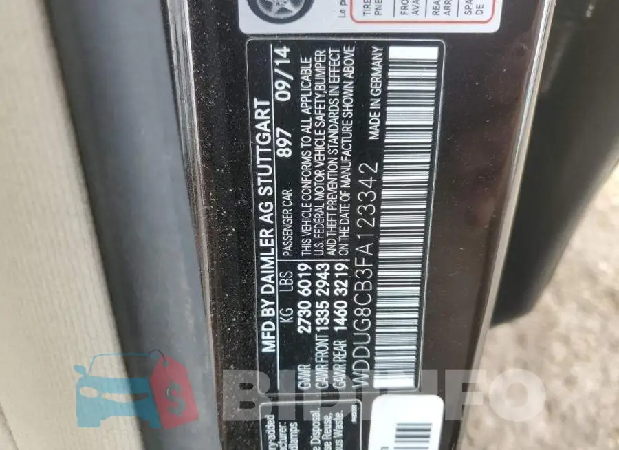 WDDUG8CB3FA123342 Photo# 12