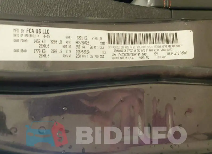 1C4SDHCT5FC850134 Photo# 13