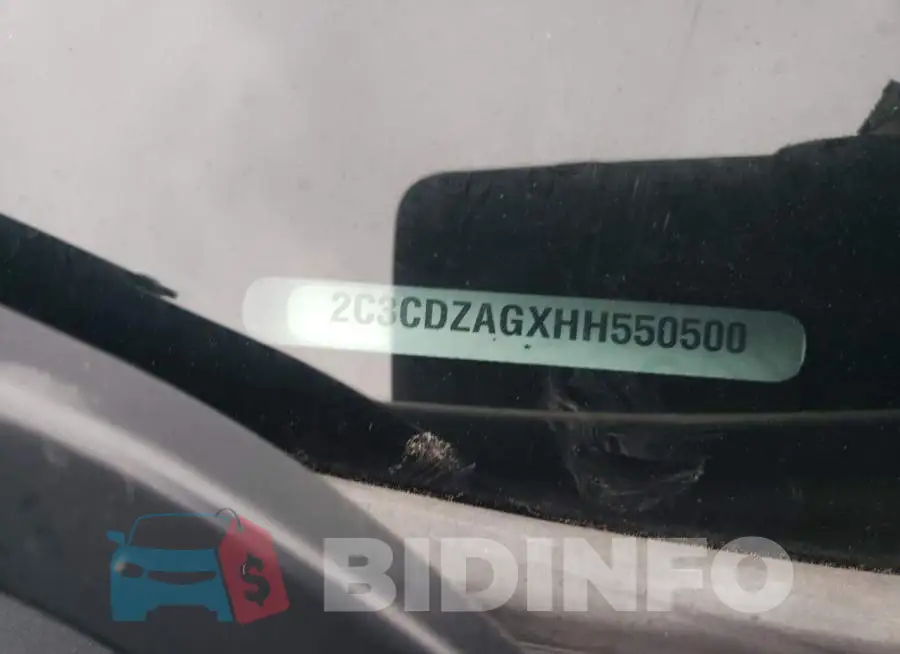 2C3CDZAGXHH550500 Photo# 12
