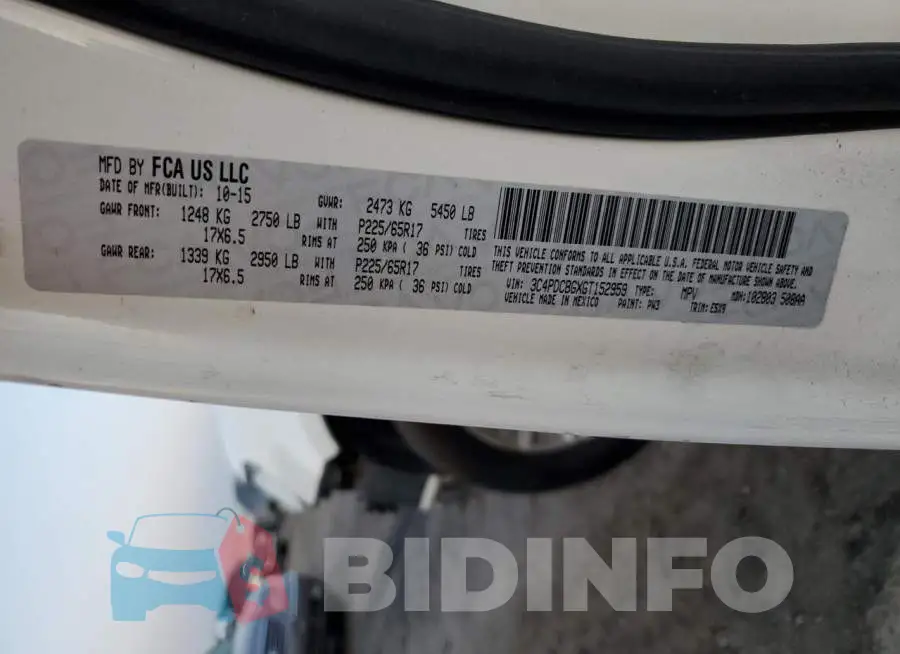 3C4PDCBGXGT152959 Photo# 13