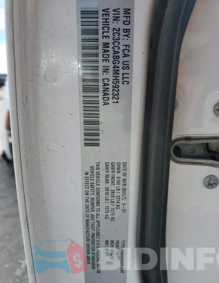 2C3CCABG4MH592321 Photo# 12