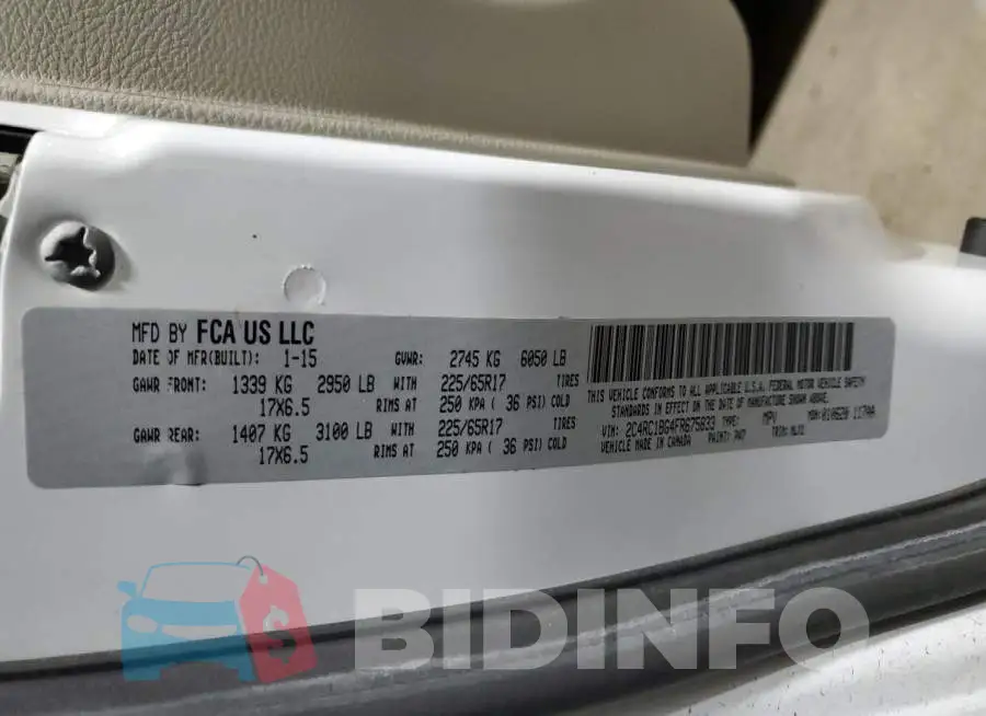 2C4RC1BG4FR675833 Photo# 13