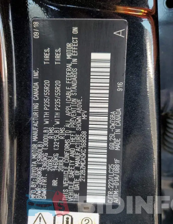 2T2BZMCA5KC168568 Photo# 14