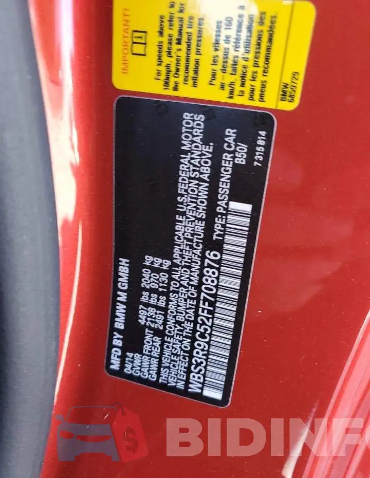 WBS3R9C52FF708876 Photo# 13
