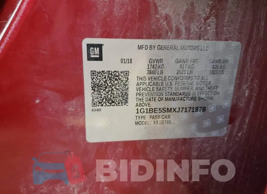 1G1BE5SMXJ7171878 Photo# 12
