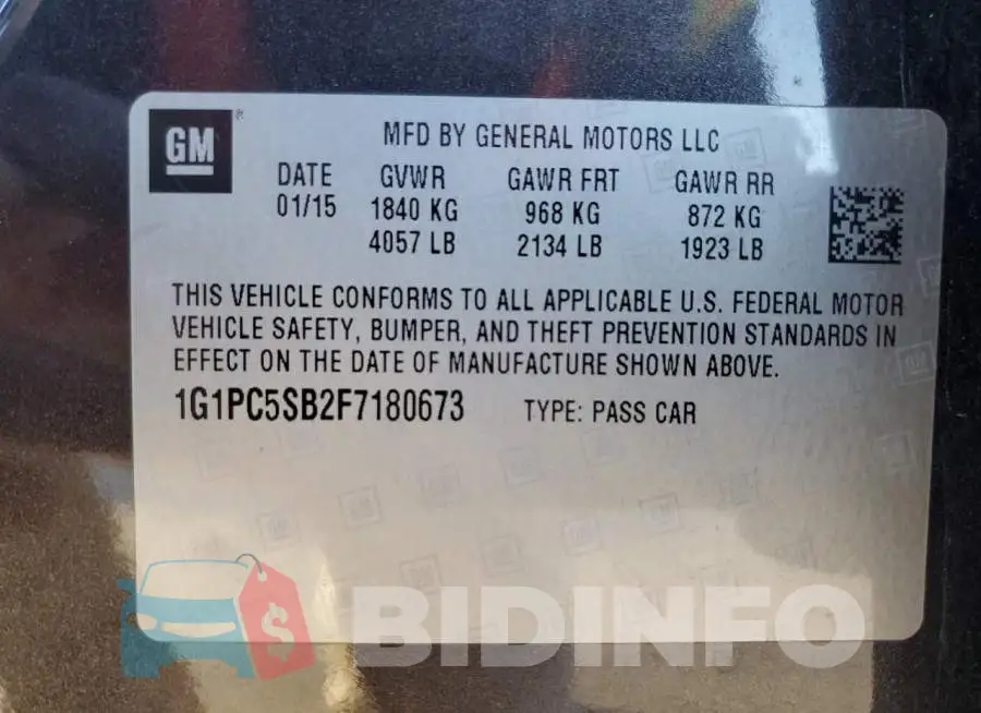 1G1PC5SB2F7180673 Photo# 12