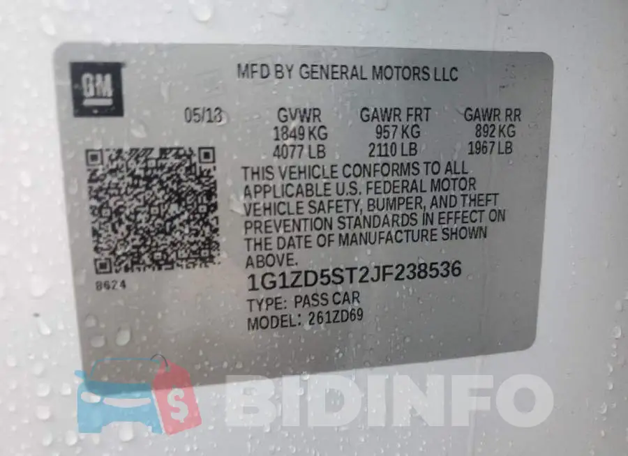 1G1ZD5ST2JF238536 Photo# 12