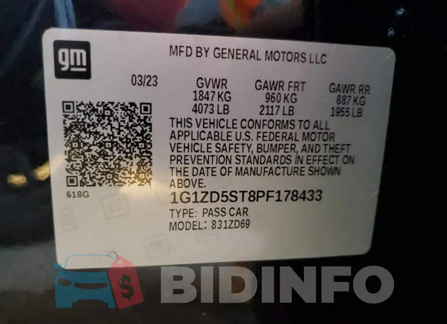 1G1ZD5ST8PF178433 Photo# 12