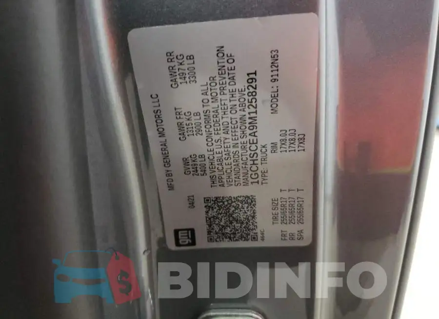 1GCHSCEA9M1258291 Photo# 12