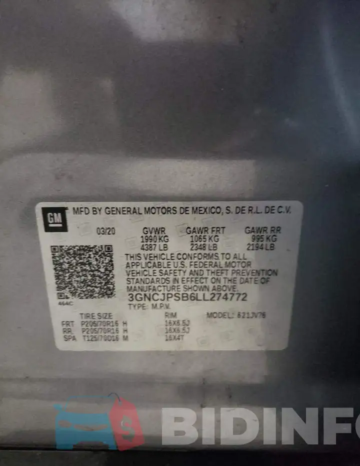 3GNCJPSB6LL274772 Photo# 14