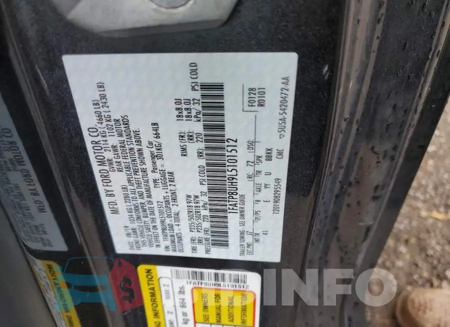 1FATP8UH9L5101512 Photo# 13