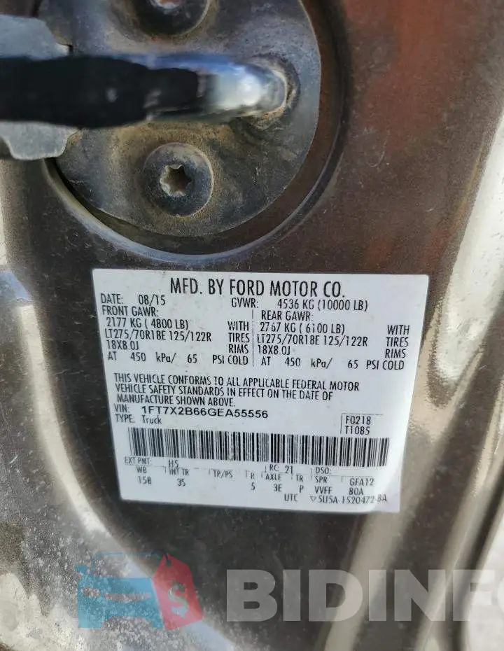1FT7X2B66GEA55556 Photo# 12