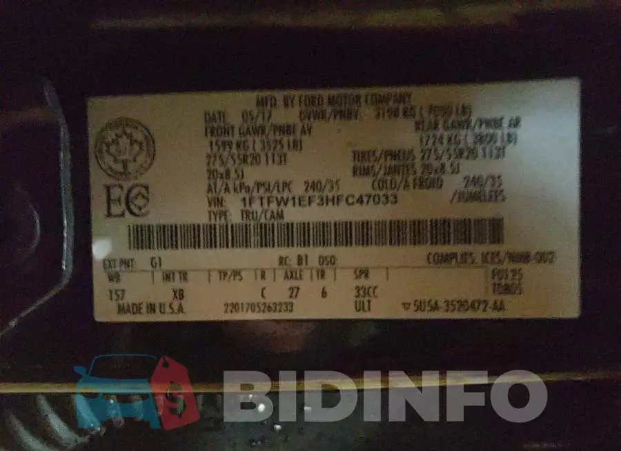 1FTFW1EF3HFC47033 Photo# 12