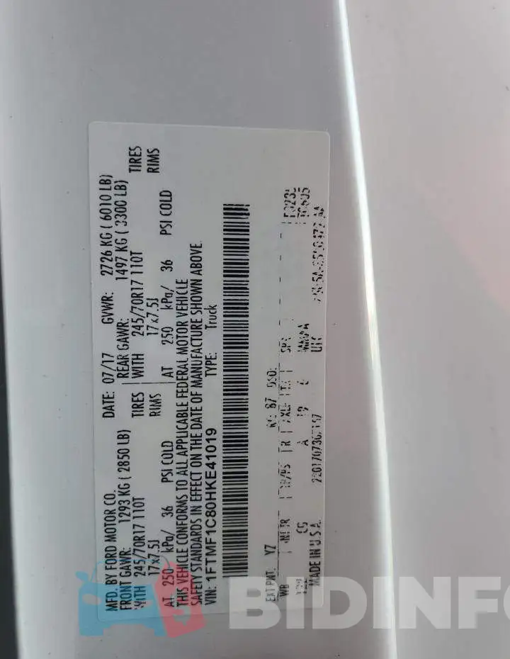 1FTMF1C80HKE41019 Photo# 12