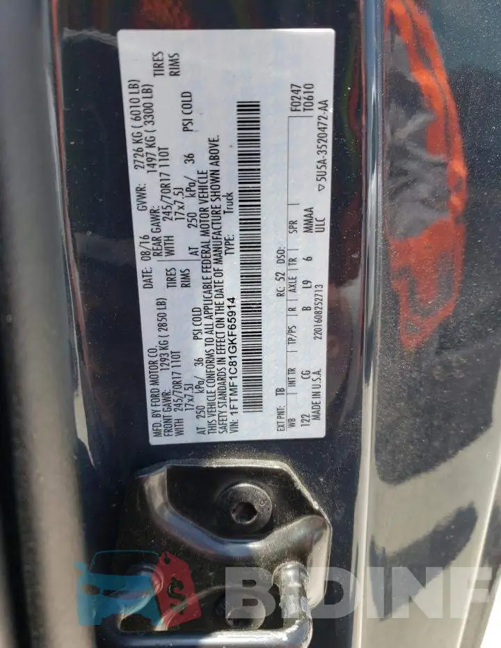1FTMF1C81GKF65914 Photo# 12