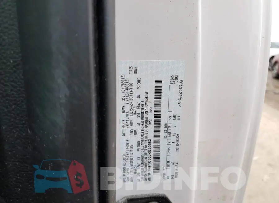 1FTNF1C55JKE30582 Photo# 12