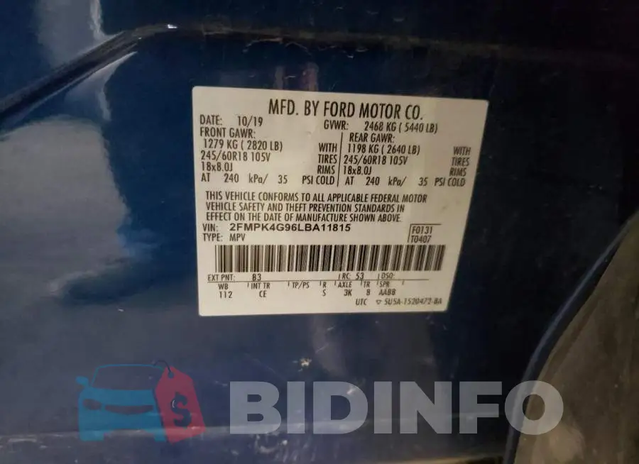 2FMPK4G96LBA11815 Photo# 13
