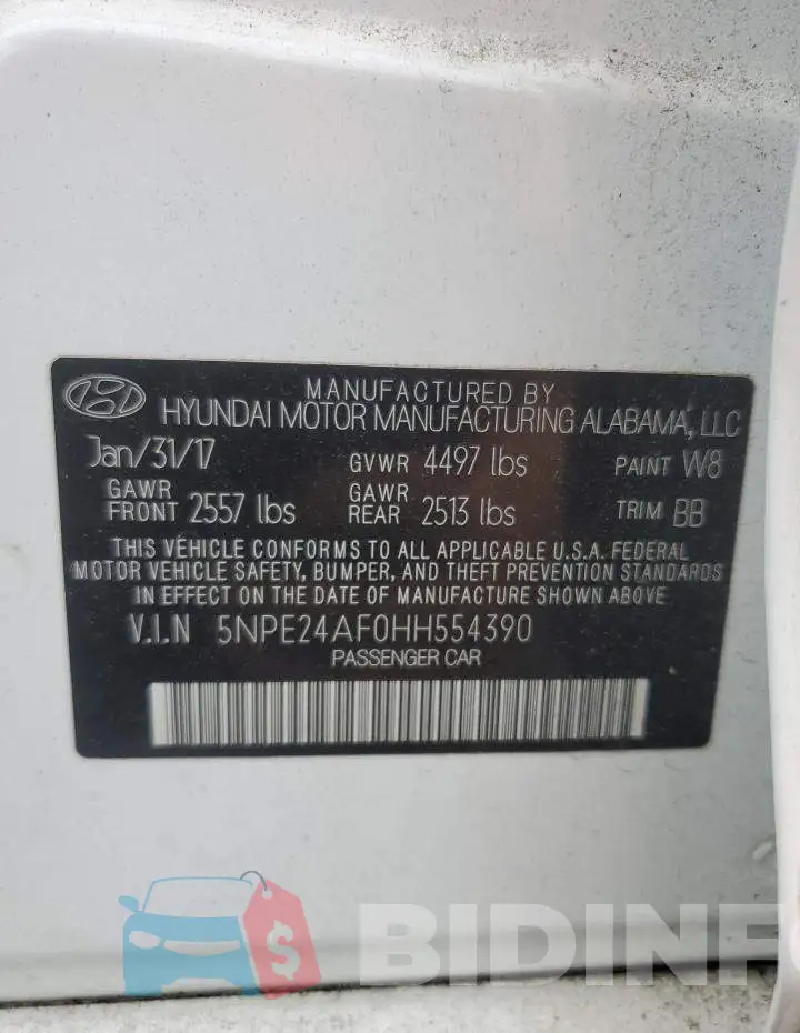 5NPE24AF0HH554390 Photo# 12