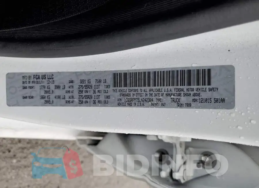 1C6SRFMT5LN242304 Photo# 12