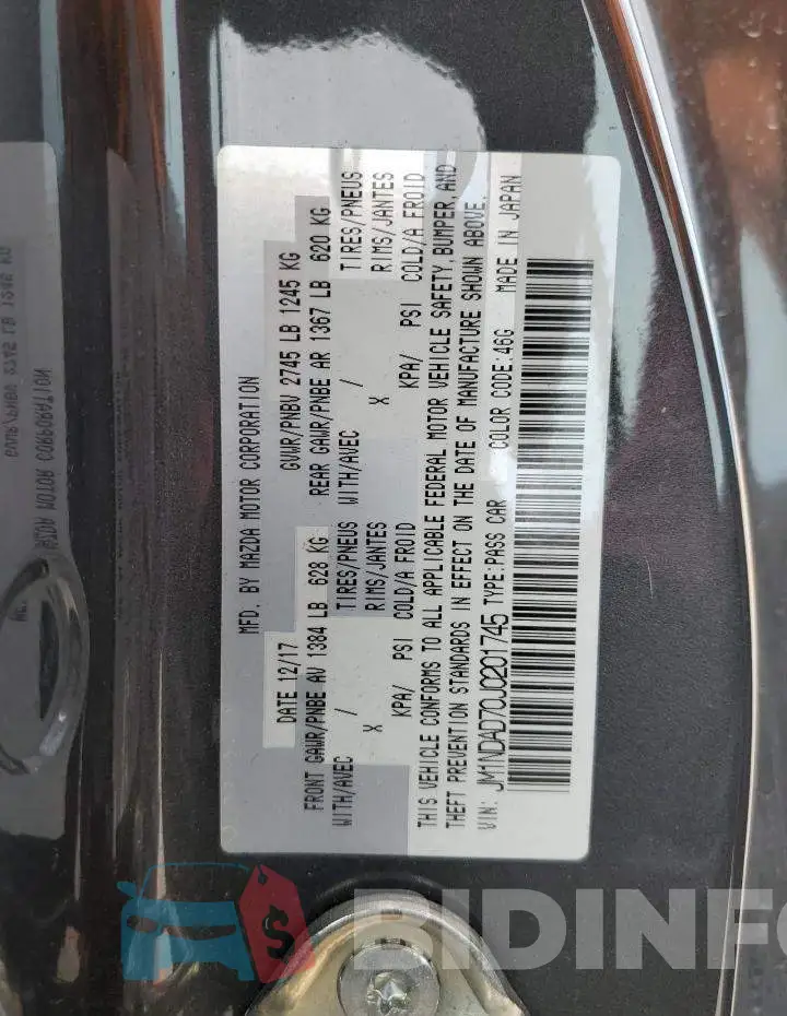 JM1NDAD70J0201745 Photo# 12