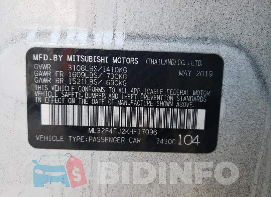 ML32F4FJ2KHF17096 Photo# 12
