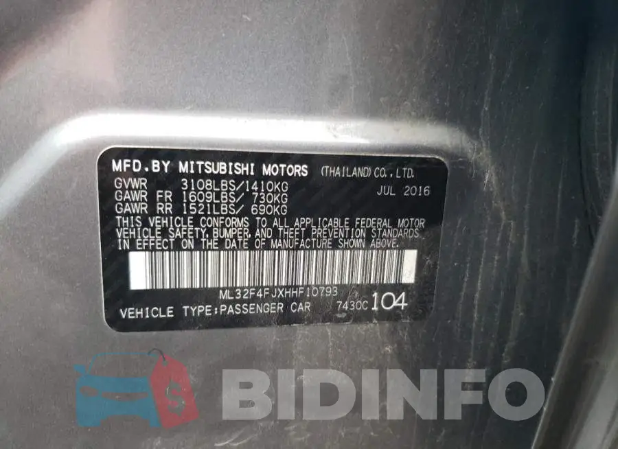 ML32F4FJXHHF10793 Photo# 12
