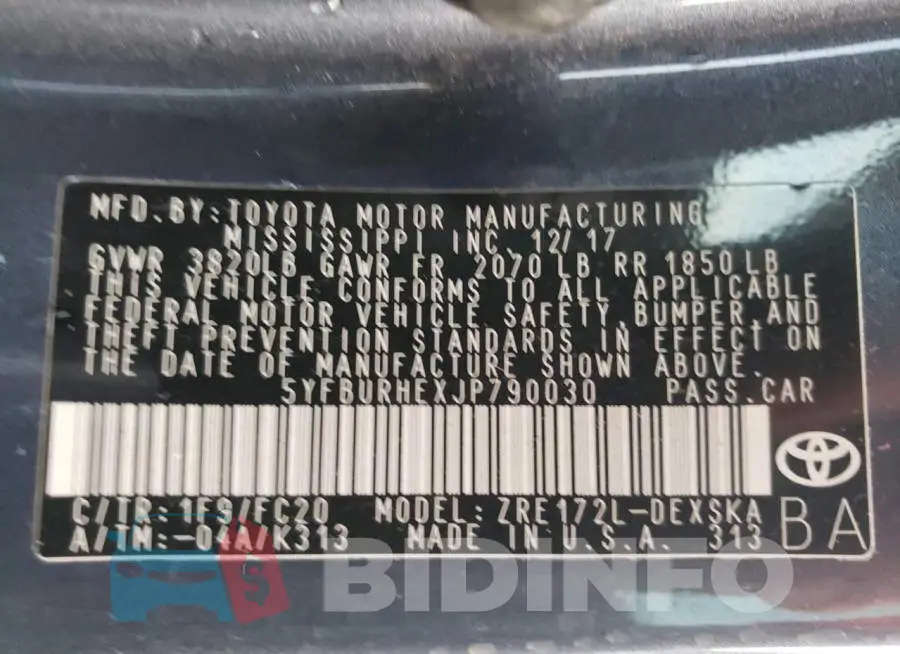 5YFBURHEXJP790030 Photo# 13