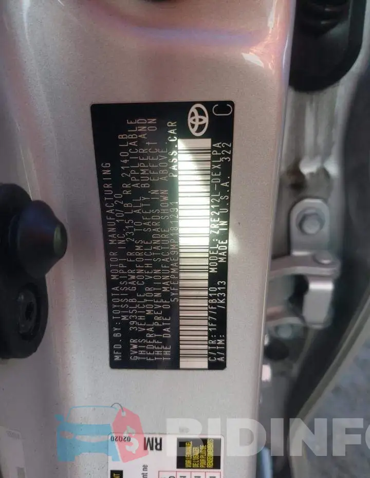 5YFEPMAE9MP181291 Photo# 12