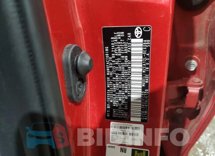 5YFS4RCE3LP048787 Photo# 13