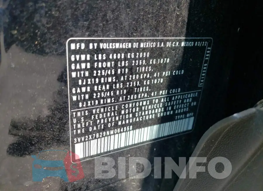 3VV2X7B29NM064958 Photo# 13