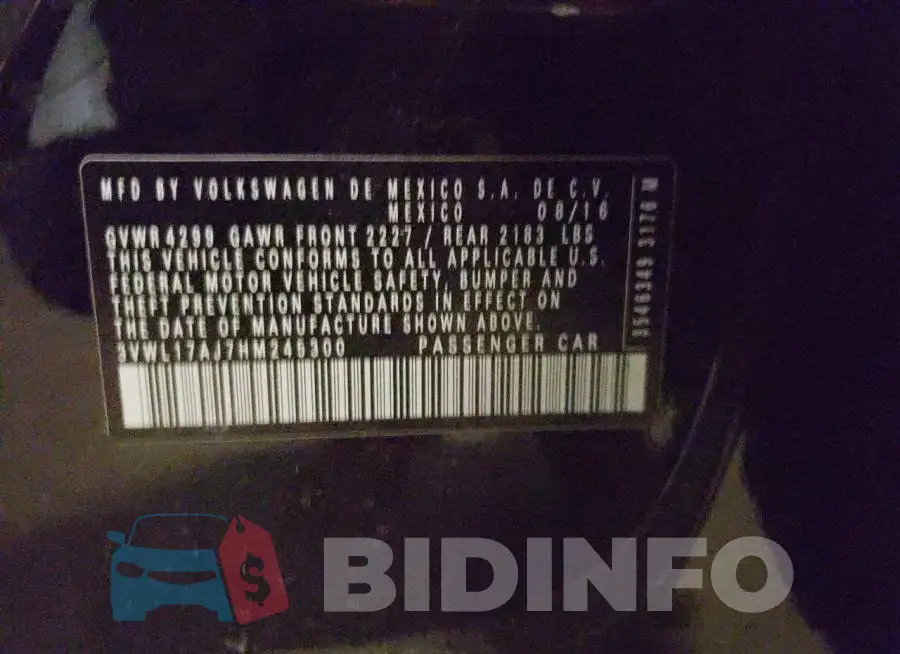 3VWL17AJ7HM245300 Photo# 12