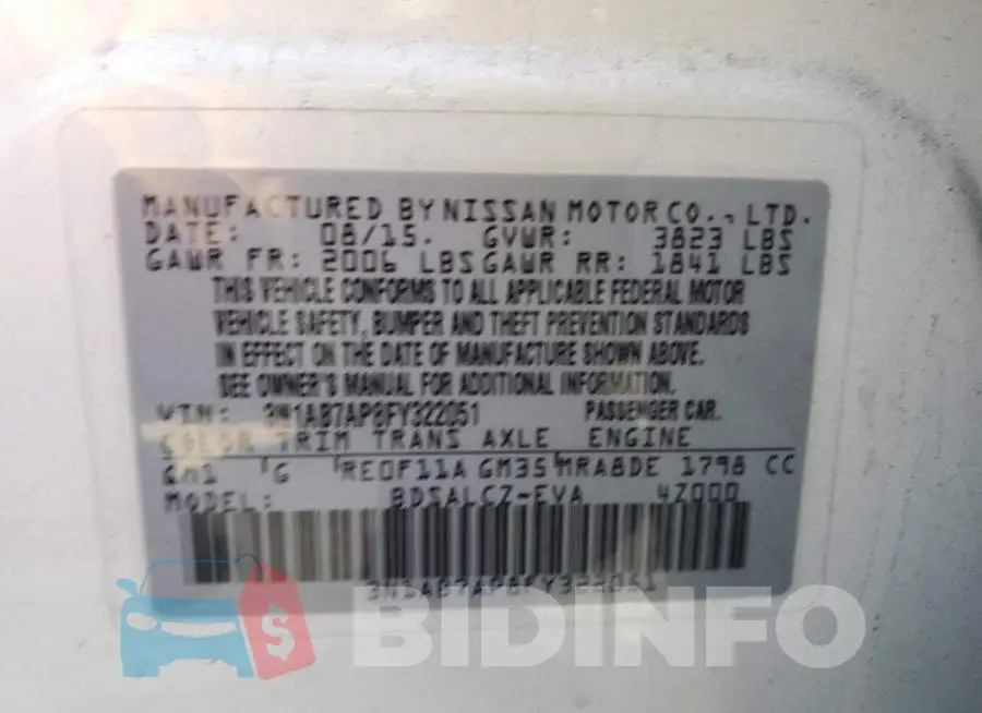 3N1AB7AP8FY322051 Photo# 12