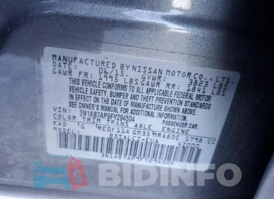 3N1AB7AP9FY294504 Photo# 12