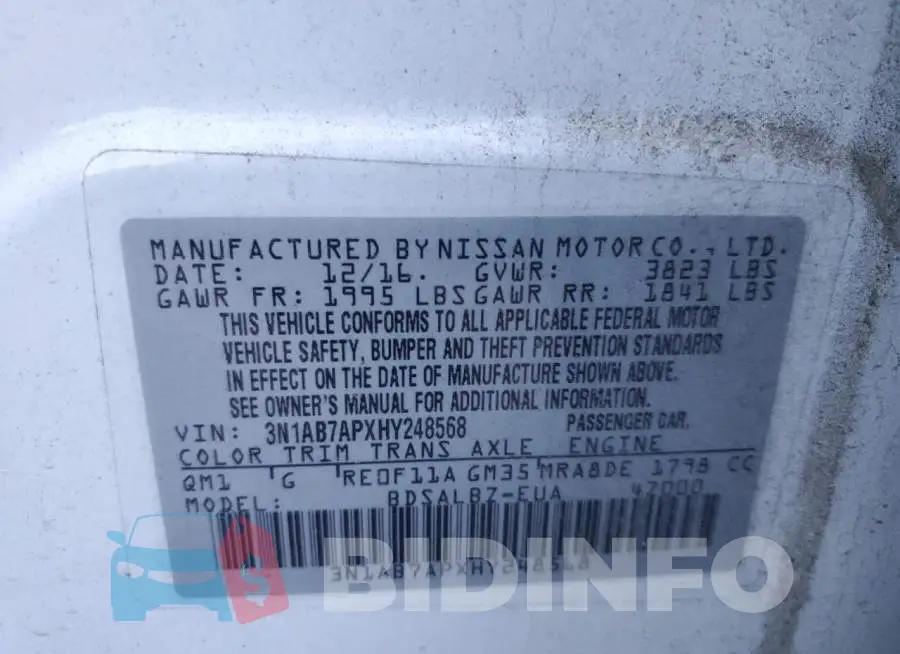 3N1AB7APXHY248568 Photo# 12