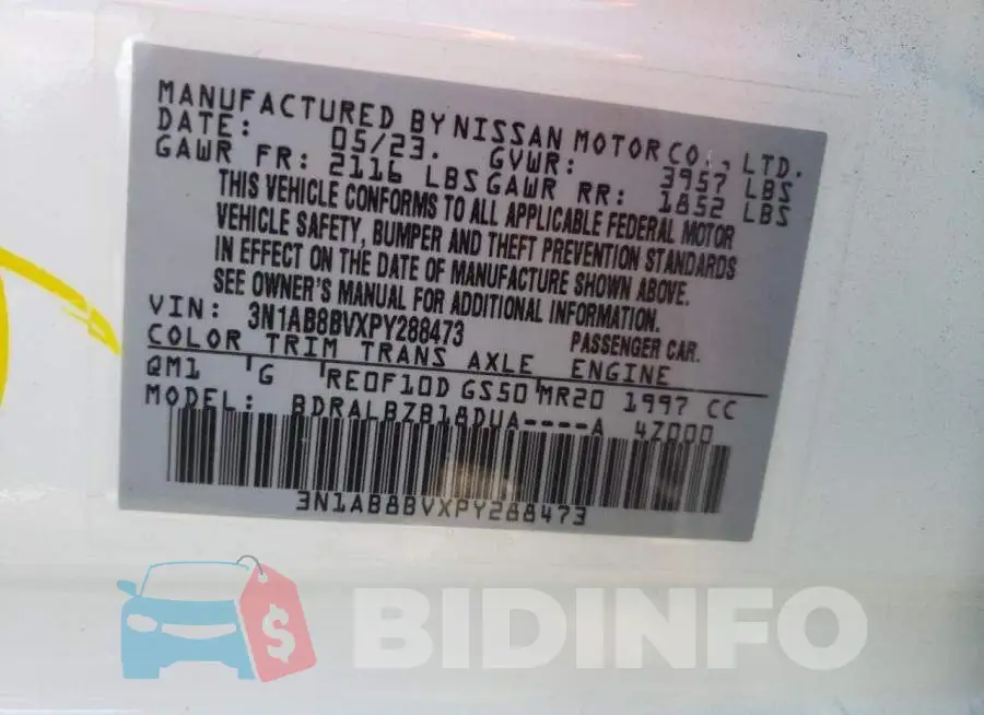 3N1AB8BVXPY288473 Photo# 13